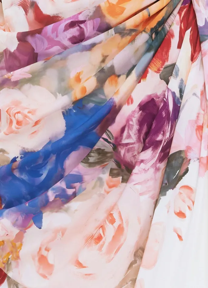 Dresses and Jumpsuits Women LEO LIN Anastasia Bustier Gown 8211 Fleur Print