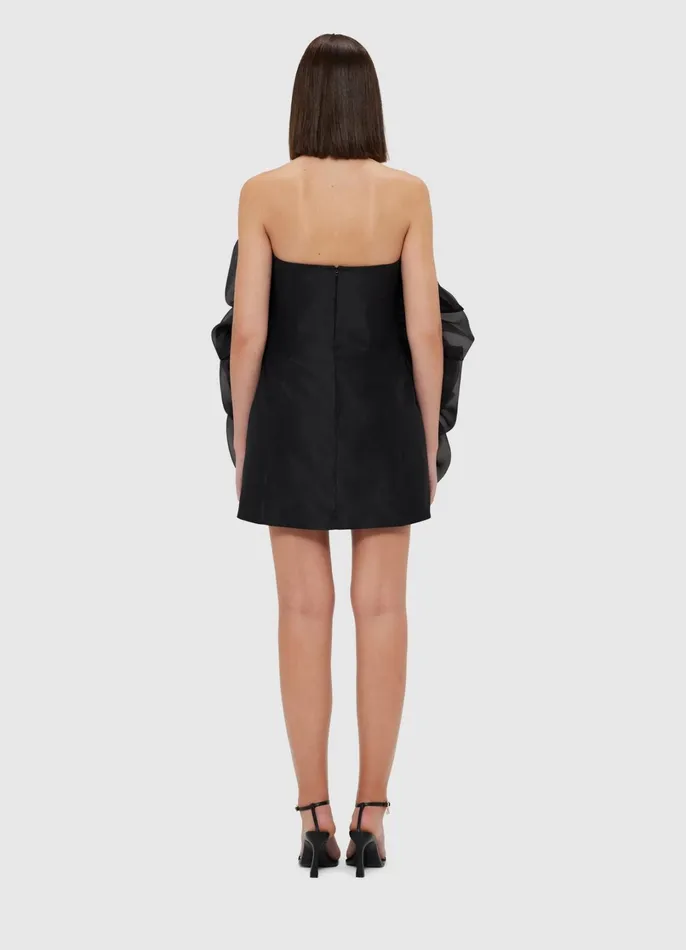 Dresses and Jumpsuits Women LEO LIN Bloom Rose Mini Dress 8211 Ebony