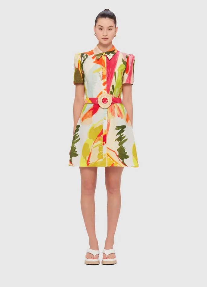 Dresses and Jumpsuits Women LEO LIN Bronte Mini Dress 8211 Rainforest Print