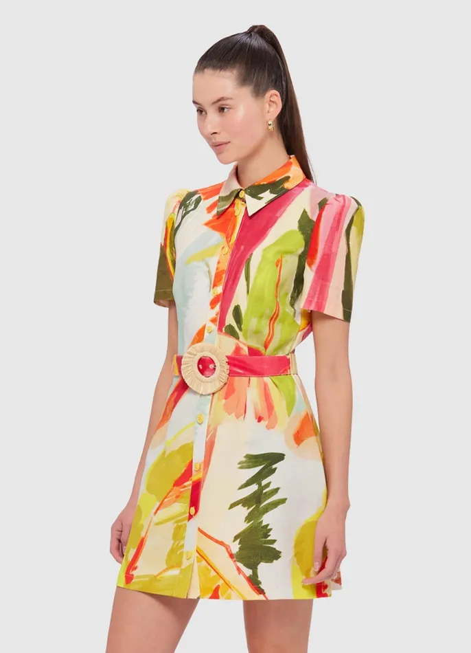 Dresses and Jumpsuits Women LEO LIN Bronte Mini Dress 8211 Rainforest Print