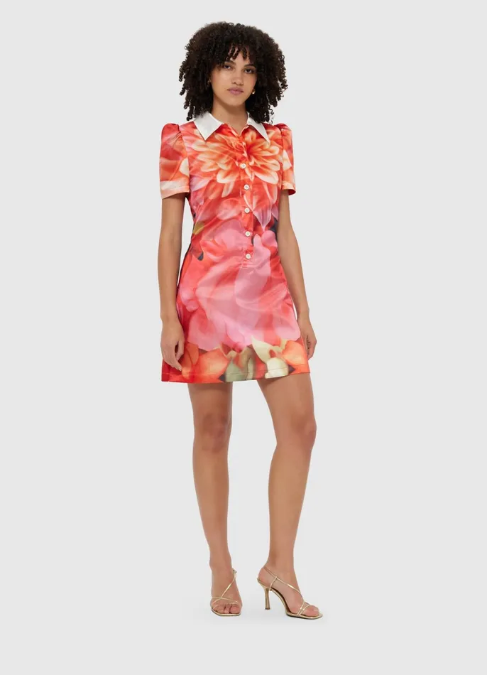 Dresses and Jumpsuits Women LEO LIN Brooke Mini Dress 8211 Kaleidoscope Print