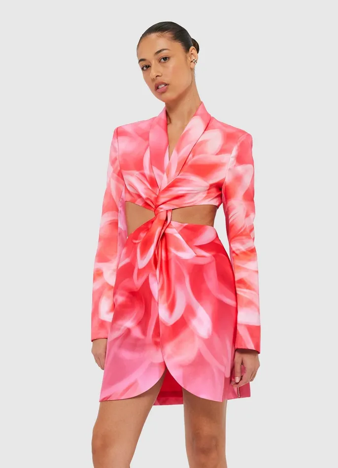 Dresses and Jumpsuits Women LEO LIN Eliza Cut Out Mini Dress 8211 Prism Print