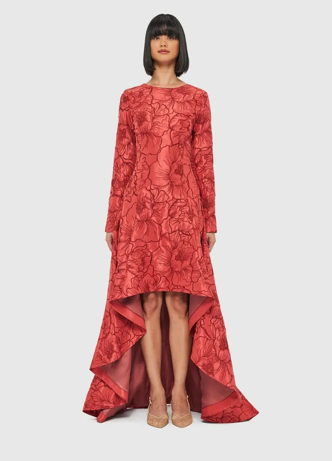 Dresses and Jumpsuits Women LEO LIN Evangeline Open Back Maxi Dress 8211 Mulberry