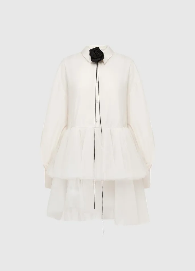 Dresses and Jumpsuits Women LEO LIN Ivy Tiered Mini Dress 8211 Vanilla