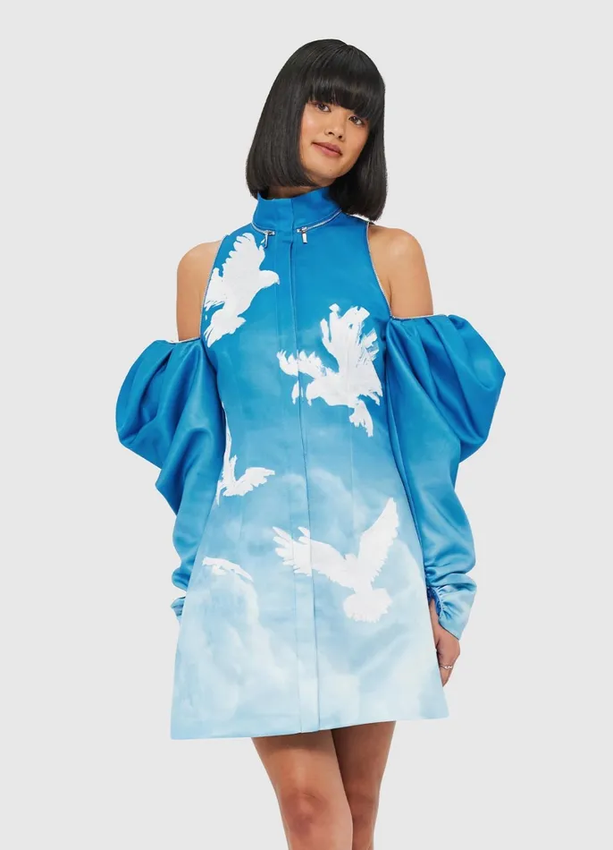 Dresses and Jumpsuits Women LEO LIN Libby Mini Dress 8211 Aerial Print