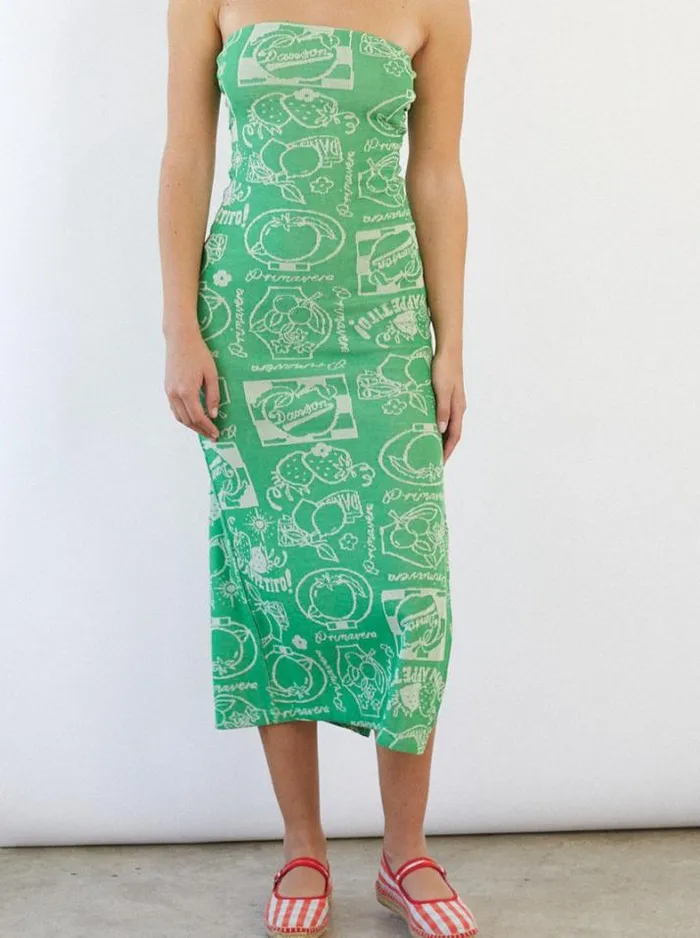 Dresses Shop Lisa Says Gah Fruit Label Jacquard Dress