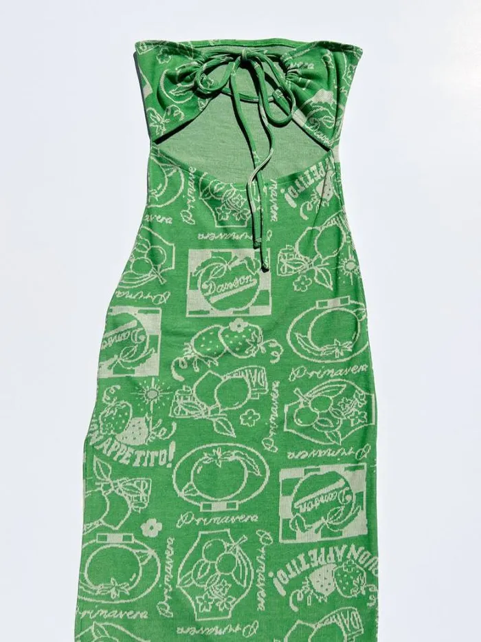 Dresses Shop Lisa Says Gah Fruit Label Jacquard Dress