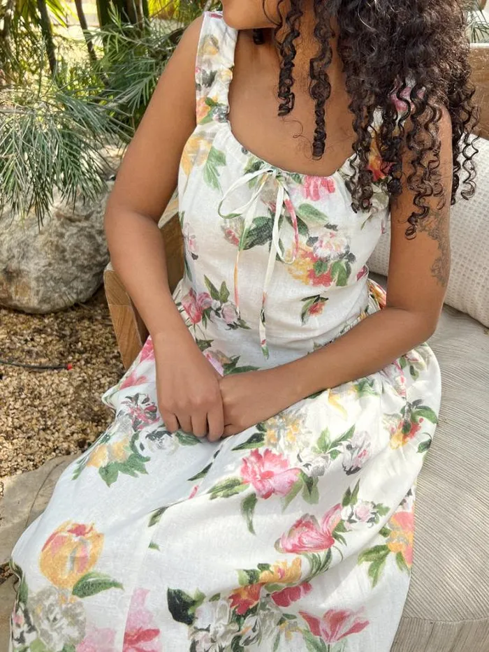 Dresses Shop Lisa Says Gah Shisa Linen Maxi Dress