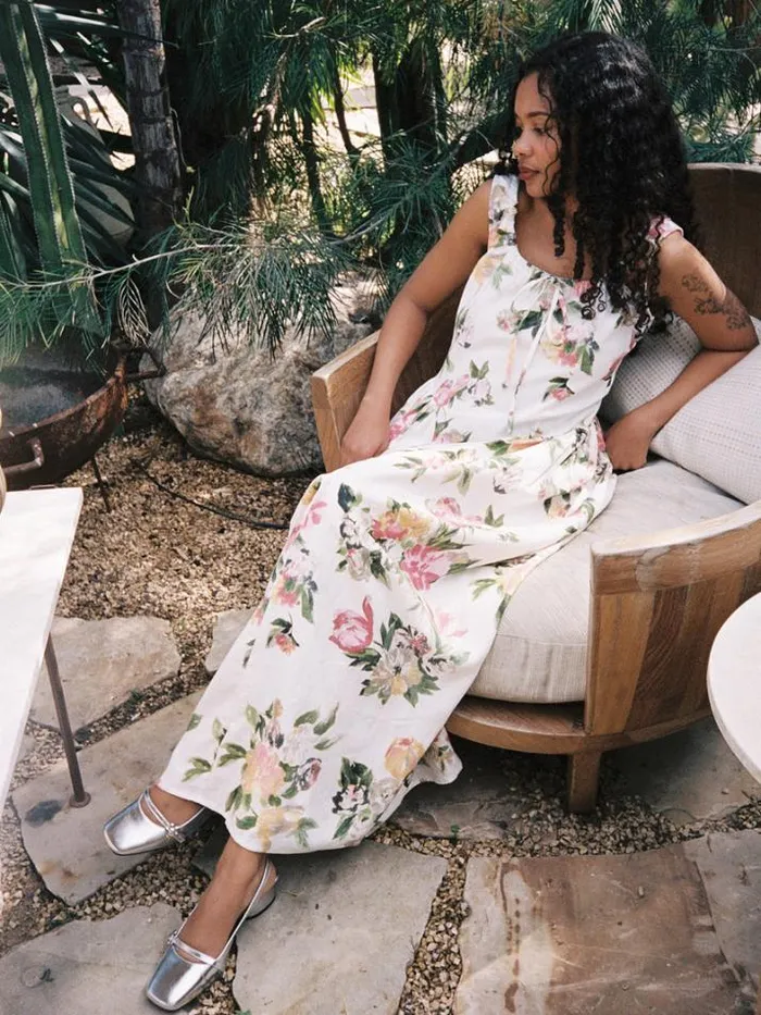 Dresses Shop Lisa Says Gah Shisa Linen Maxi Dress
