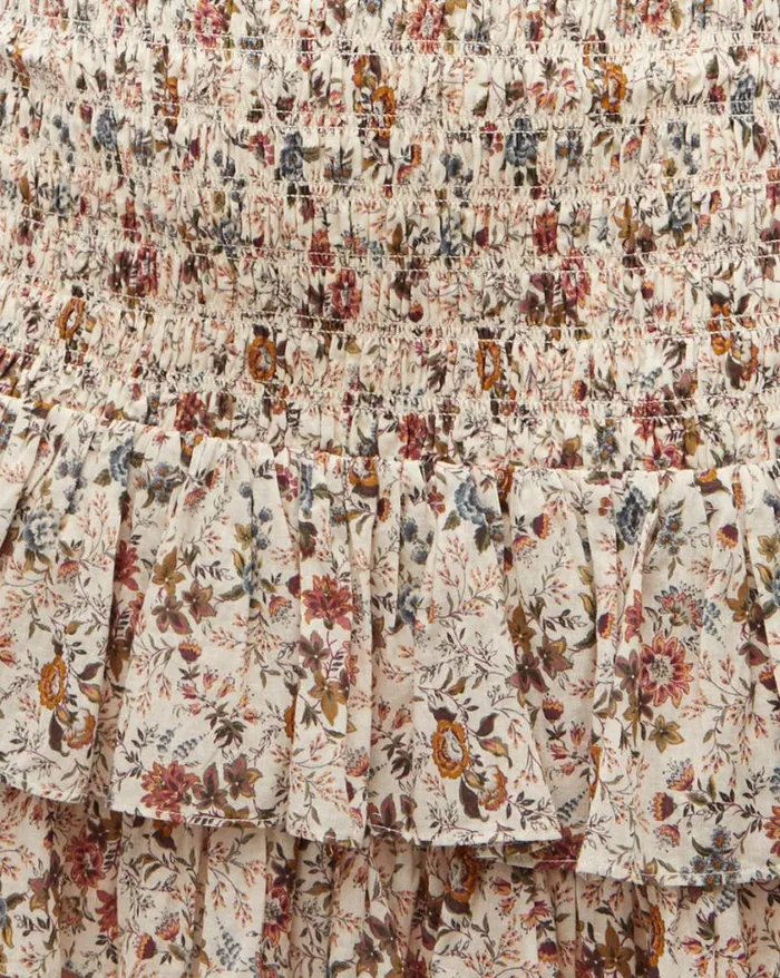 Dresses Shop Veronica Beard Farha Floral Dress Ecru Multi