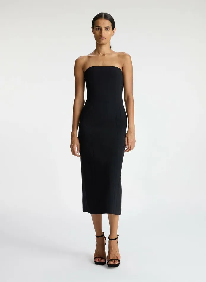 Dresses Women ALC Elizabeth Strapless Midi Dress Black
