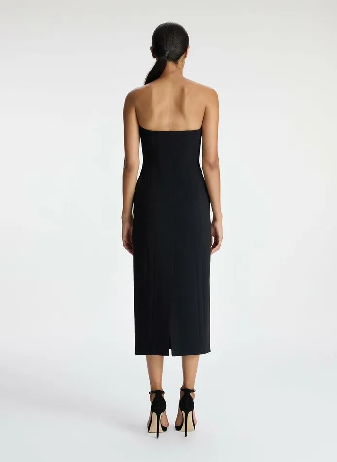 Dresses Women ALC Elizabeth Strapless Midi Dress Black Dresses Women ALC Elizabeth Strapless Midi Dress Black