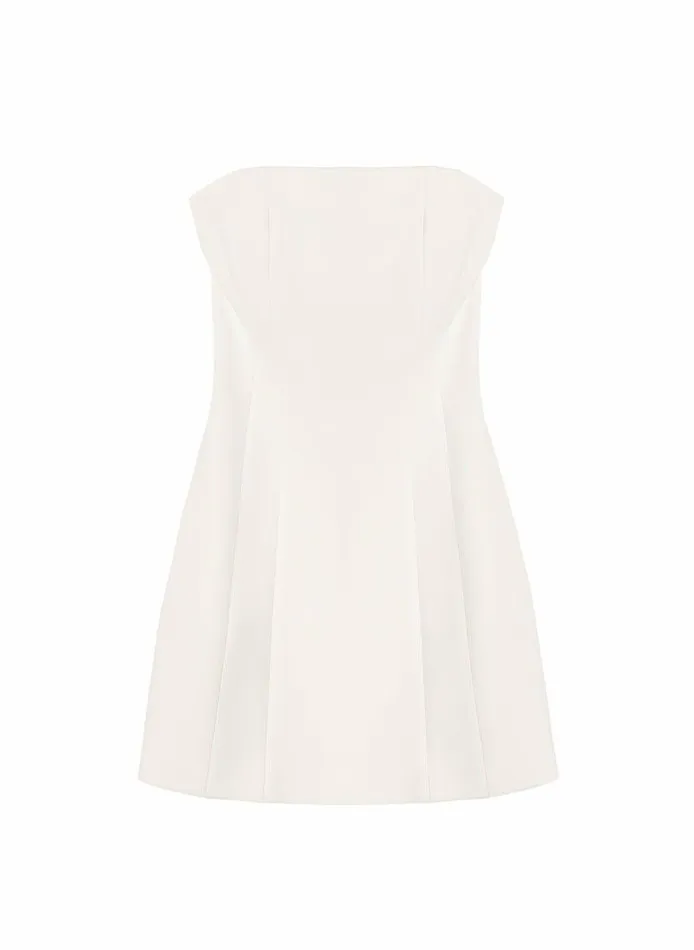 Dresses Women ALC Elsie Strapless Mini Dress White Dresses Women ALC Elsie Strapless Mini Dress White