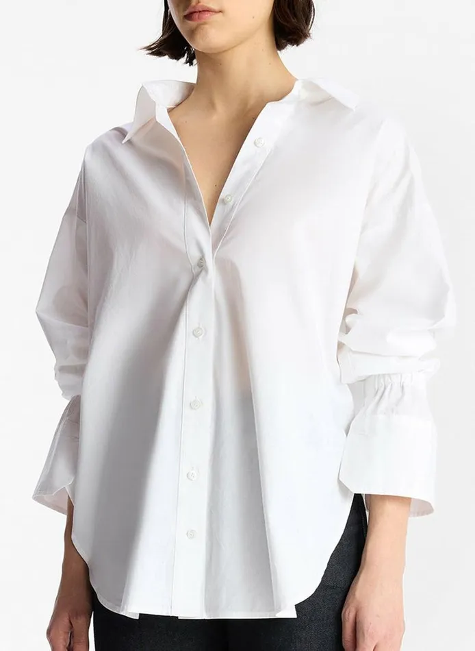 Dresses Women ALC Monica Cotton Top White Dresses Women ALC Monica Cotton Top White