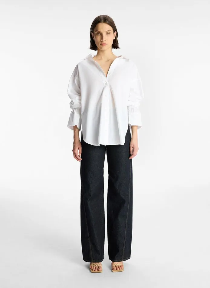 Dresses Women ALC Monica Cotton Top White Dresses Women ALC Monica Cotton Top White