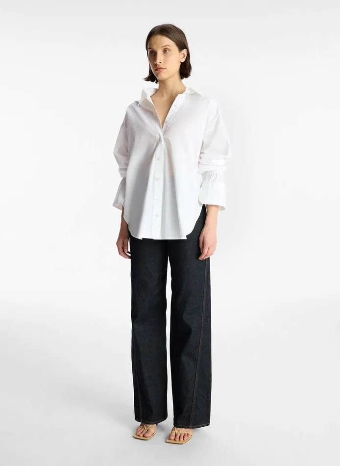 Dresses Women ALC Monica Cotton Top White Dresses Women ALC Monica Cotton Top White