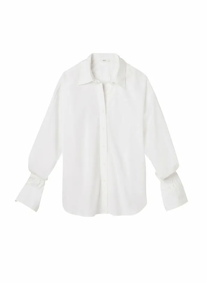 Dresses Women ALC Monica Cotton Top White Dresses Women ALC Monica Cotton Top White