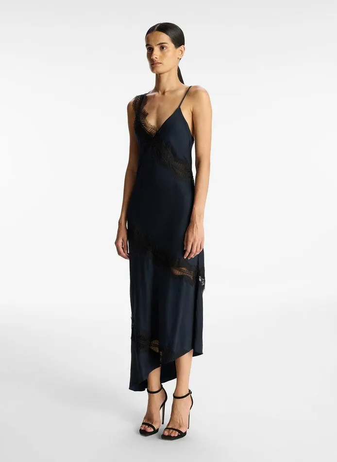 Dresses Women ALC Soleil Lace Midi Dress Dark Sapphireblack Dresses Women ALC Soleil Lace Midi Dress Dark Sapphireblack
