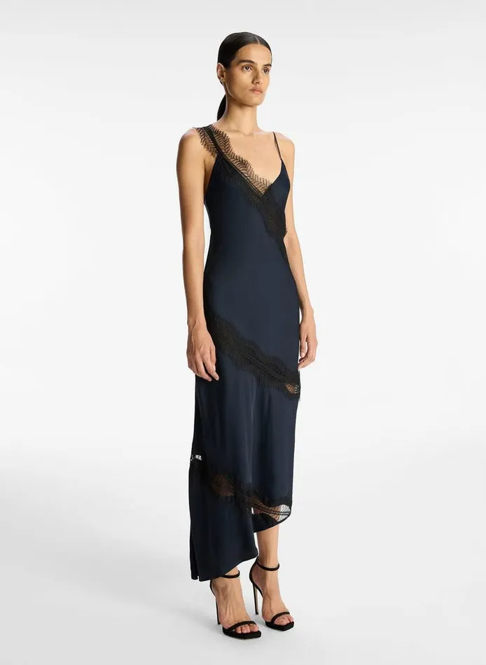 Dresses Women ALC Soleil Lace Midi Dress Dark Sapphireblack Dresses Women ALC Soleil Lace Midi Dress Dark Sapphireblack