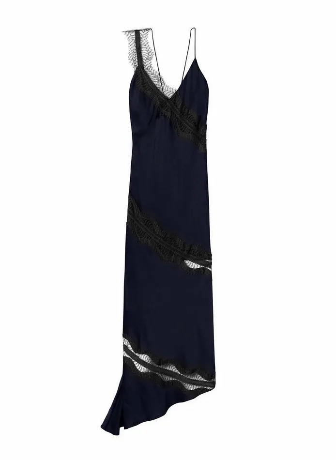 Dresses Women ALC Soleil Lace Midi Dress Dark Sapphireblack Dresses Women ALC Soleil Lace Midi Dress Dark Sapphireblack