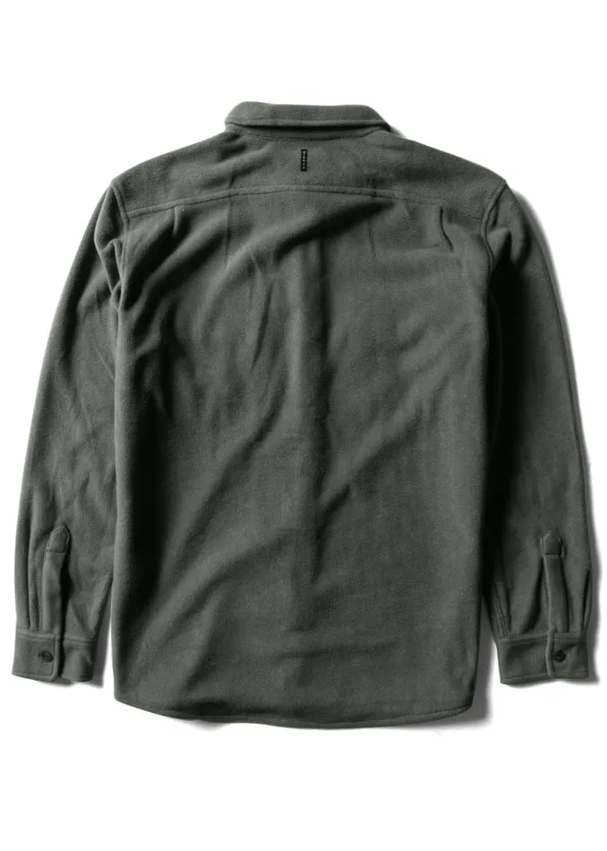 EcoZy Ls Polar Flannel Vintage Green Men Vissla Shirts and Flannels