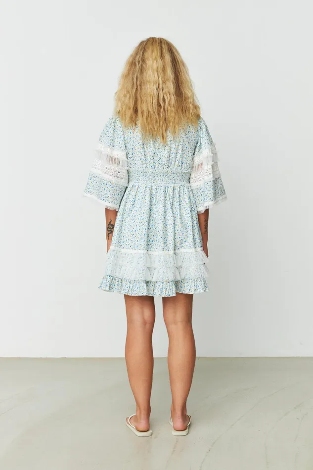 Eden Dress 8211 Blue Flower Women Cras Dresses