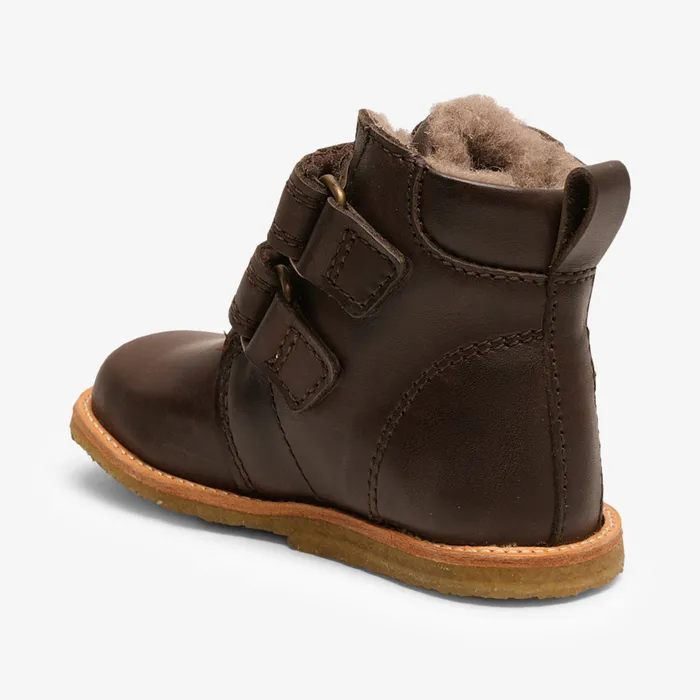 edis tex dark brown Brown Boots bisgaardshoes KIDS