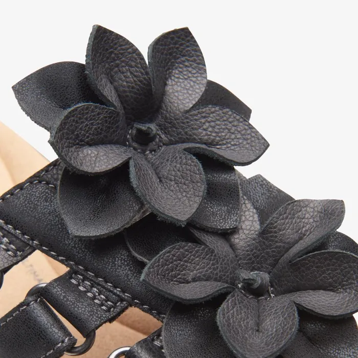 Elizabelle Mae Black Combination Women Clarks Sandals and Flip Flops
