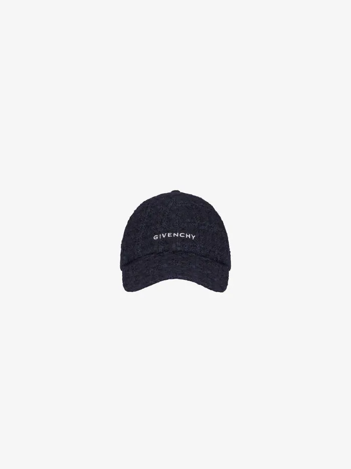 Embroidered Cap In Tweed Dark Blue Women Givenchy Beanies and Caps