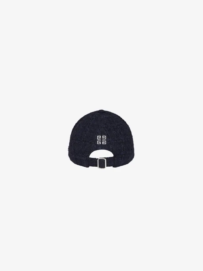 Embroidered Cap In Tweed Dark Blue Women Givenchy Beanies and Caps