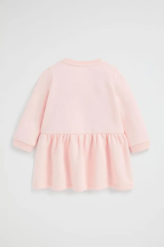 Essentials Baby Seed Heritage Core Logo Dress Dusty Rose