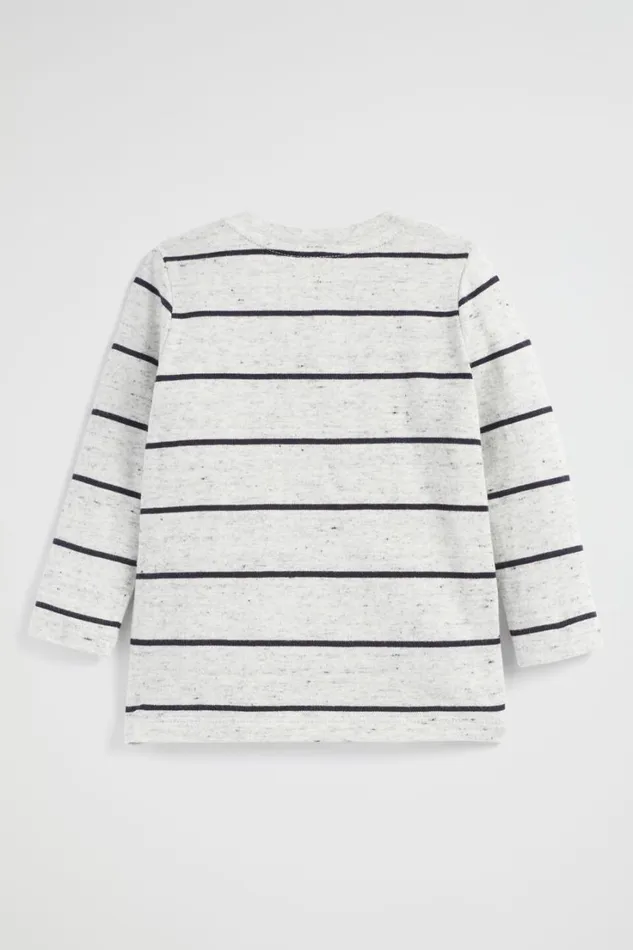 Essentials Baby Seed Heritage Core Logo Rugby Tee Cloudy Marle