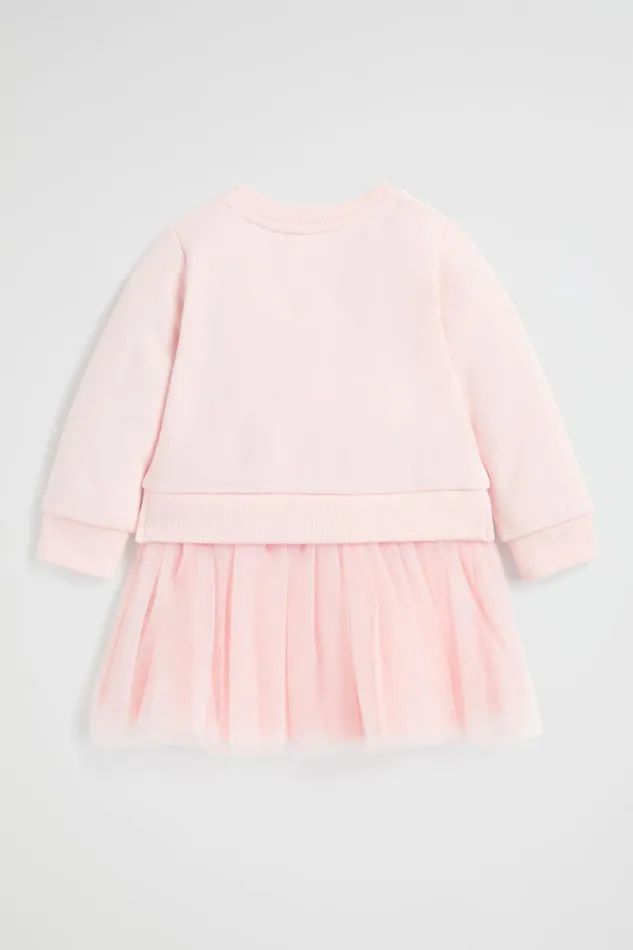 Essentials Baby Seed Heritage Core Logo Tutu Dress Dusty Rose