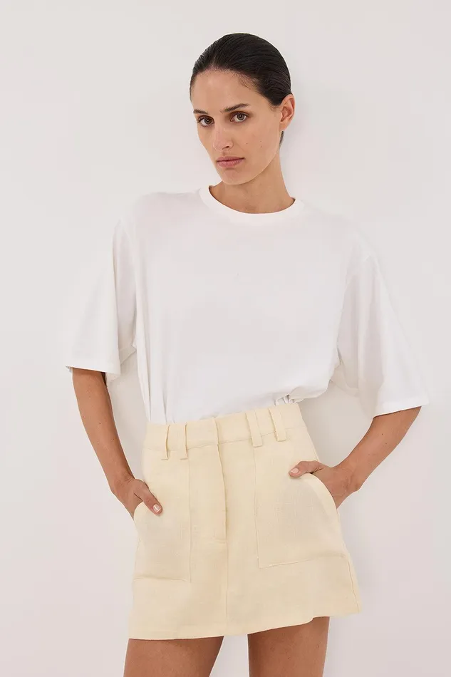 EVA LEMON LINEN SKORT Women DISSH Mini
