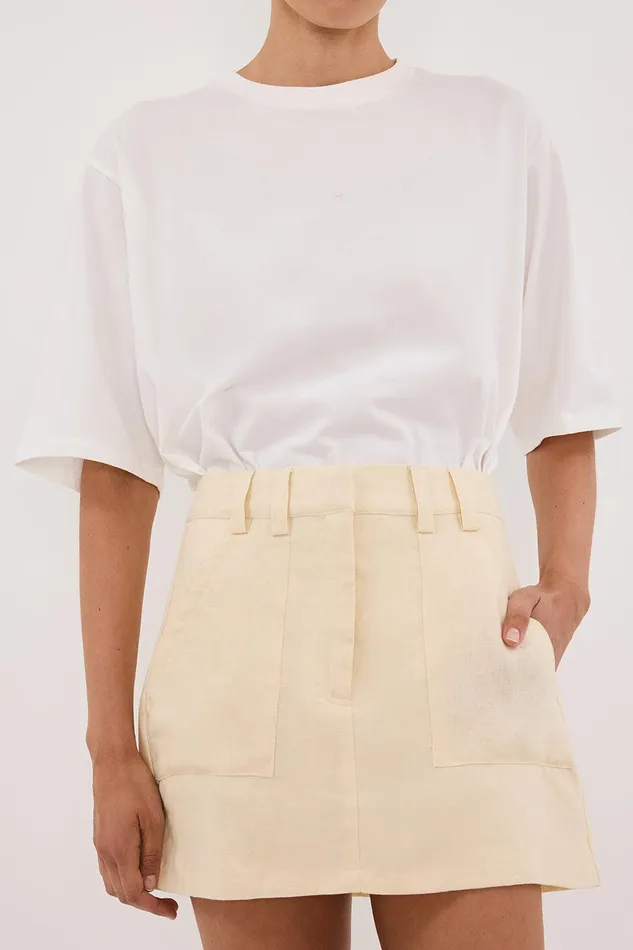 EVA LEMON LINEN SKORT Women DISSH Mini