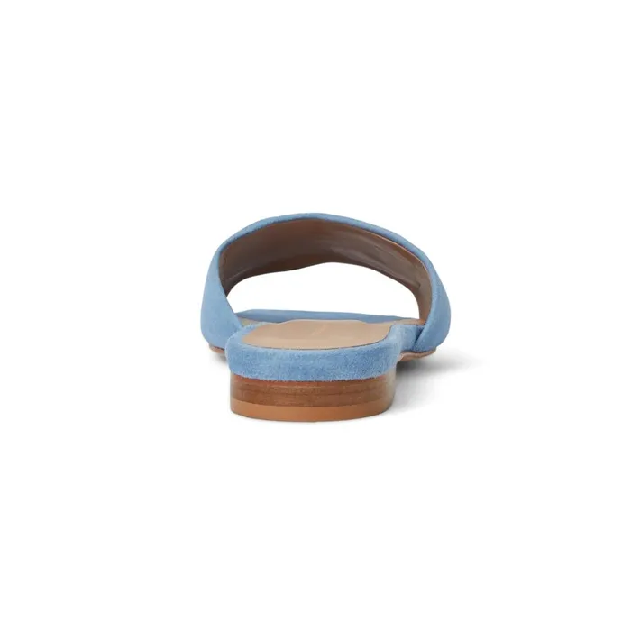 FABIA Single Banded Slide LIGHT BLUE SUEDE Women Bruno Magli Sandals and Slides