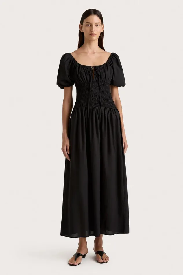 Faithfull The Brand Dresses Beatrice Midi Dress Black 8211 Women