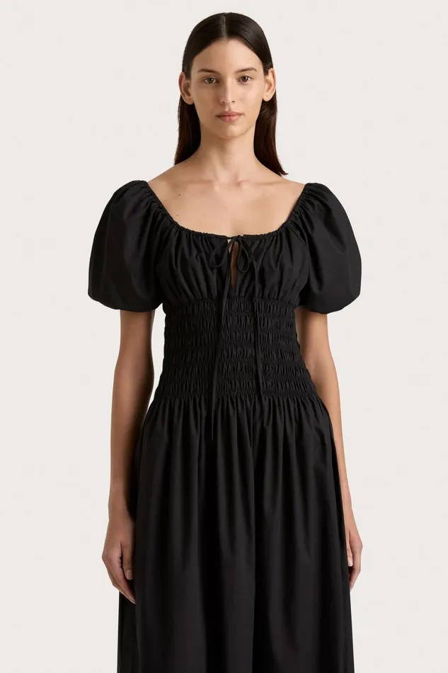 Faithfull The Brand Dresses Beatrice Midi Dress Black 8211 Women Faithfull The Brand Dresses Beatrice Midi Dress Black 8211 Women