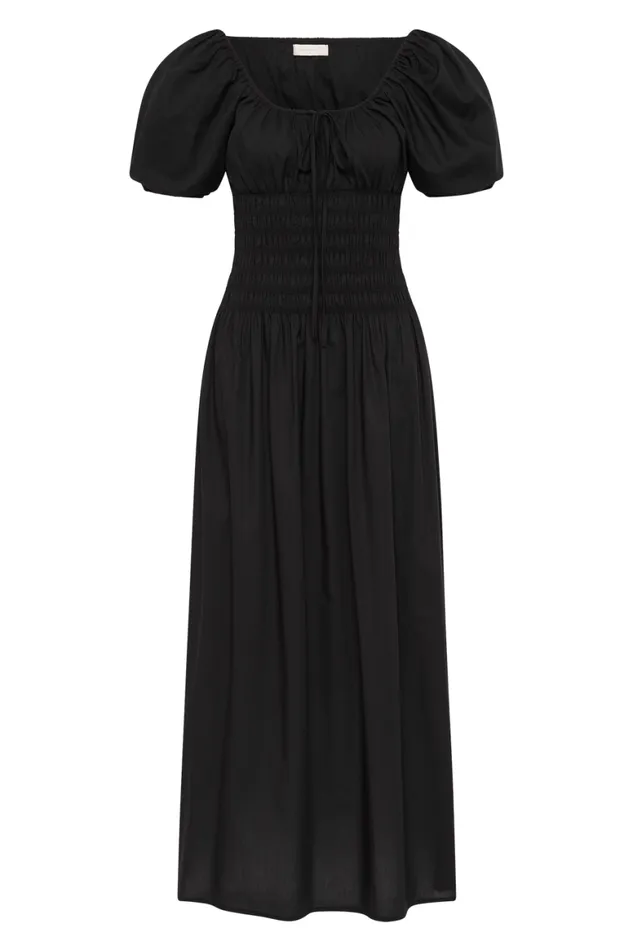 Faithfull The Brand Dresses Beatrice Midi Dress Black 8211 Women Faithfull The Brand Dresses Beatrice Midi Dress Black 8211 Women