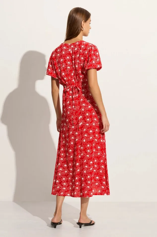 Faithfull The Brand Dresses Bellavista Midi Dress La Isla Floral Red Exclusive 8211 Final Sale 8211 Women Faithfull The Brand Dresses Bellavista Midi Dress La Isla Floral Red Exclusive 8211 Final Sale 8211 Women