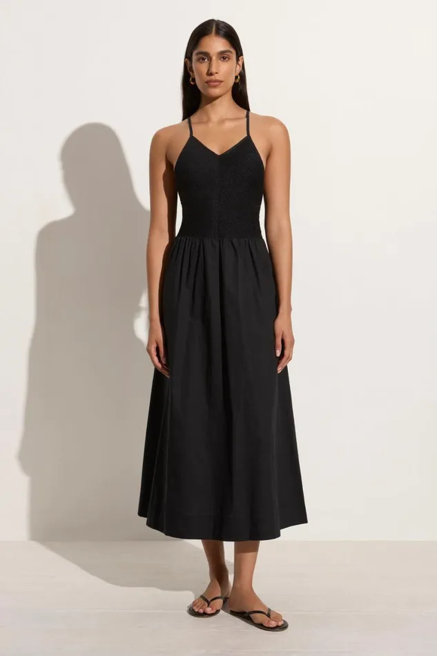 Faithfull The Brand Dresses Camera Midi Dress Black 8211 Women