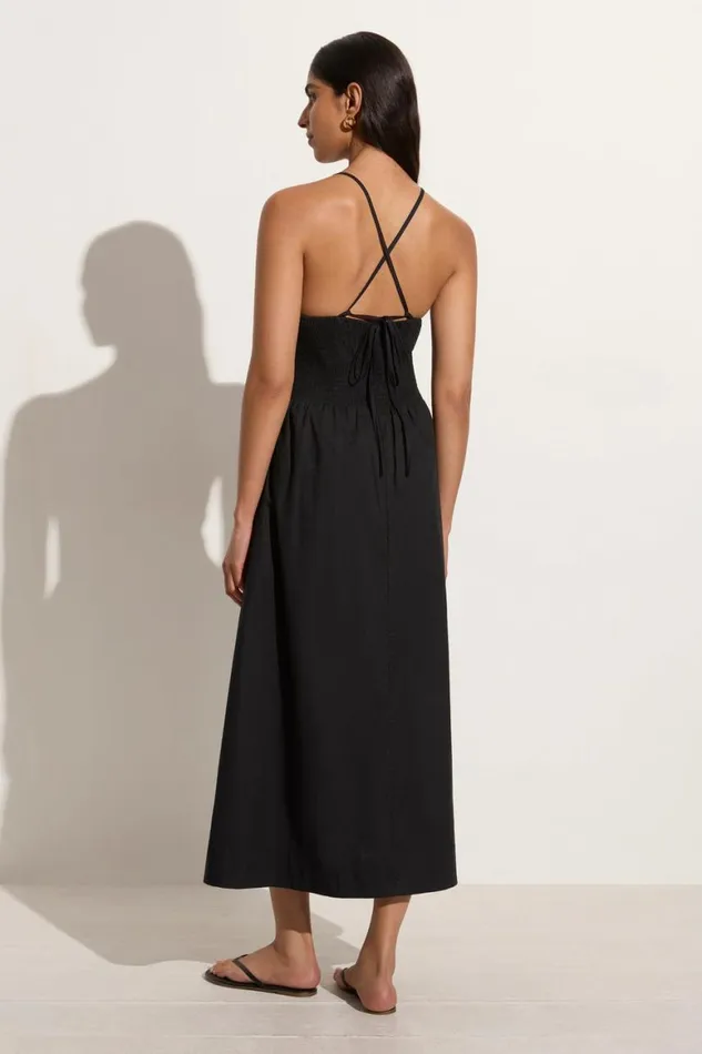 Faithfull The Brand Dresses Camera Midi Dress Black 8211 Women Faithfull The Brand Dresses Camera Midi Dress Black 8211 Women
