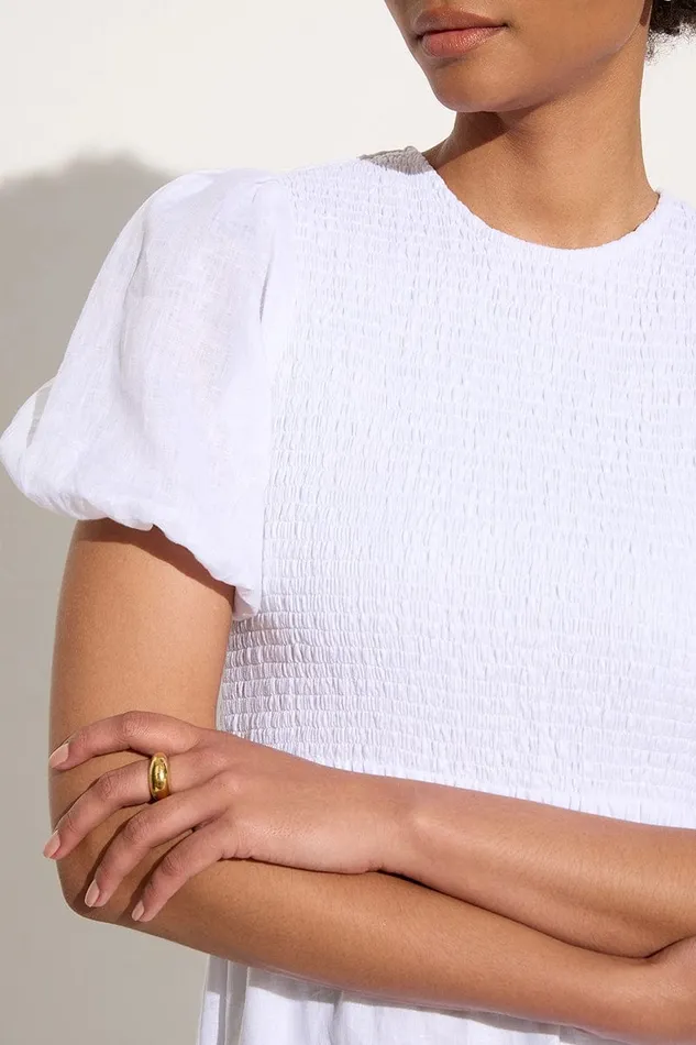 Faithfull The Brand Dresses Gloria Midi Dress White 8211 Final Sale 8211 Women Faithfull The Brand Dresses Gloria Midi Dress White 8211 Final Sale 8211 Women