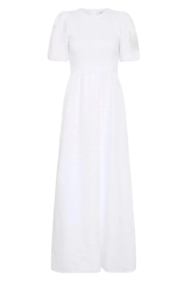 Faithfull The Brand Dresses Gloria Midi Dress White 8211 Final Sale 8211 Women Faithfull The Brand Dresses Gloria Midi Dress White 8211 Final Sale 8211 Women