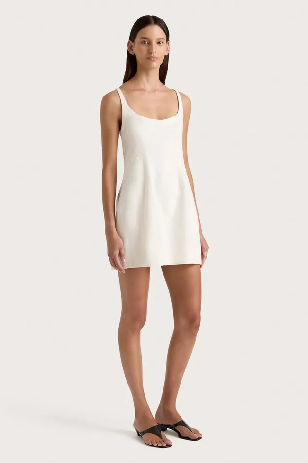 Faithfull The Brand Dresses Sanne Mini Dress White 8211 Women Faithfull The Brand Dresses Sanne Mini Dress White 8211 Women