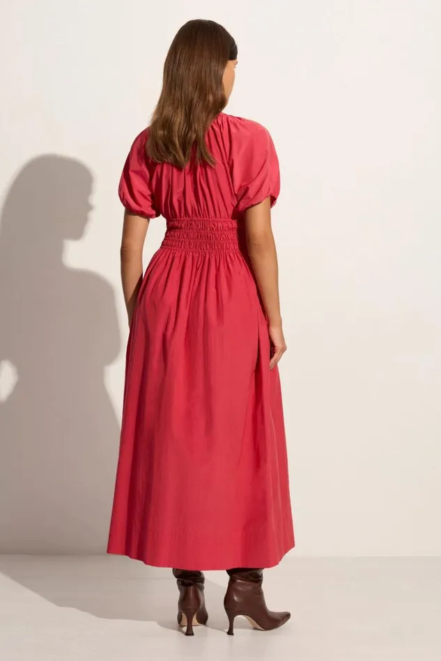 Faithfull The Brand Dresses Teatro Midi Dress Crimson 8211 Final Sale 8211 Women Faithfull The Brand Dresses Teatro Midi Dress Crimson 8211 Final Sale 8211 Women