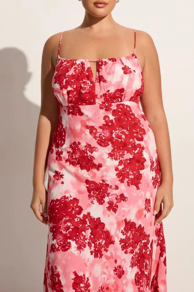 Faithfull The Brand Midi Dresses San Paolo Midi Dress Rosella Floral 8211 Final Sale 8211 Women Faithfull The Brand Midi Dresses San Paolo Midi Dress Rosella Floral 8211 Final Sale 8211 Women
