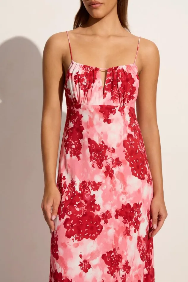 Faithfull The Brand Midi Dresses San Paolo Midi Dress Rosella Floral 8211 Final Sale 8211 Women Faithfull The Brand Midi Dresses San Paolo Midi Dress Rosella Floral 8211 Final Sale 8211 Women