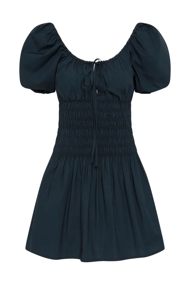 Faithfull The Brand Mini Dresses Beatrice Mini Dress Navy 8211 Women Faithfull The Brand Mini Dresses Beatrice Mini Dress Navy 8211 Women