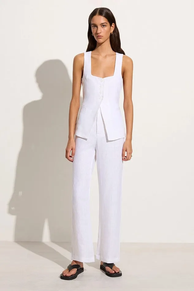 Faithfull The Brand Pants Isotta Pant White 8211 Women